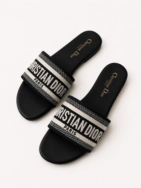 CD D*or Embroidered sandals